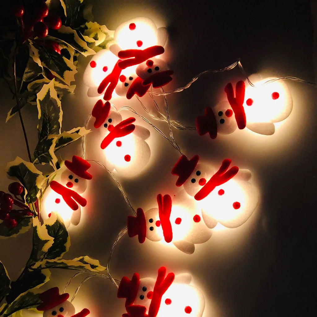 20 Led Snowman Christmas Tree Light