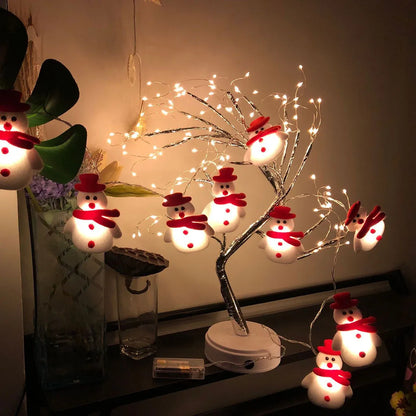 20 Led Snowman Christmas Tree Light