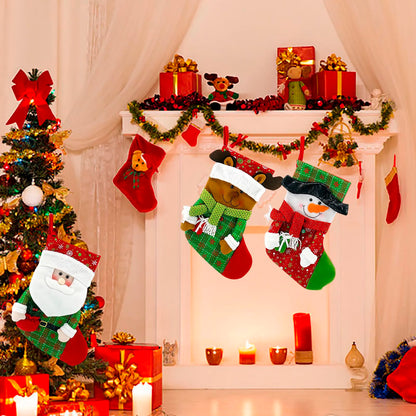 Christmas Stocking Santa Snowman