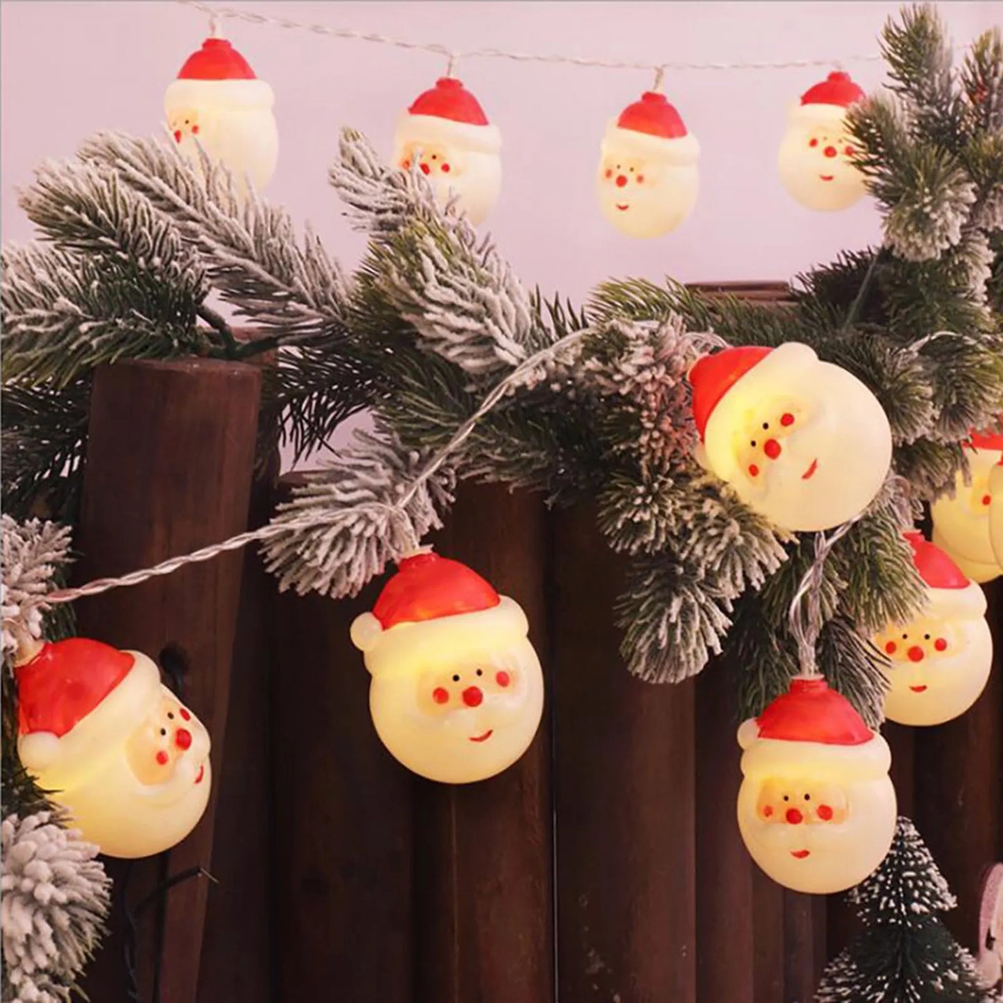 Led Santa Claus String Lights