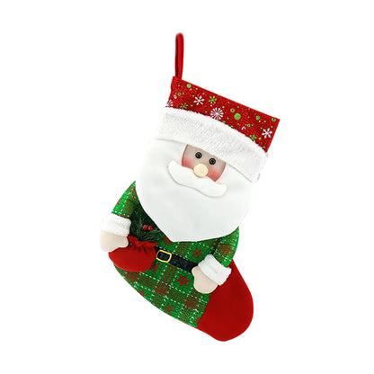 Christmas Stocking Santa Snowman