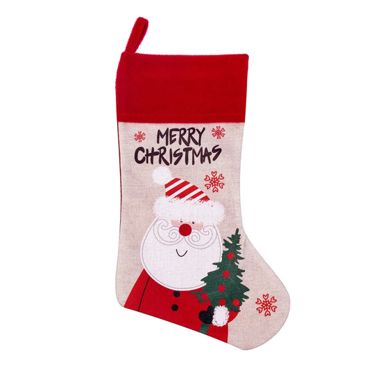 Christmas Stockings Santa Snowman