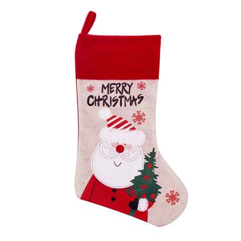 Christmas Stockings Santa Snowman