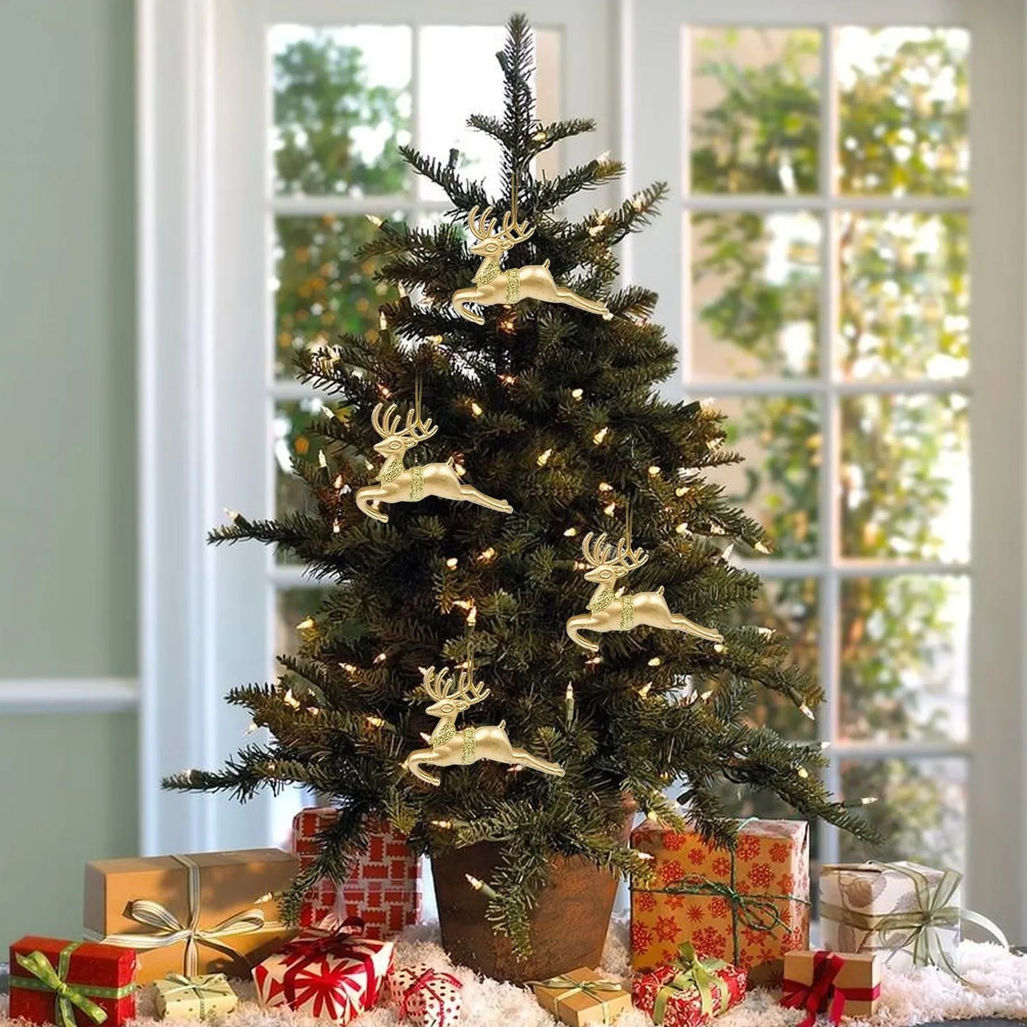 Christmas Golden Gold Powder Angel Pendant