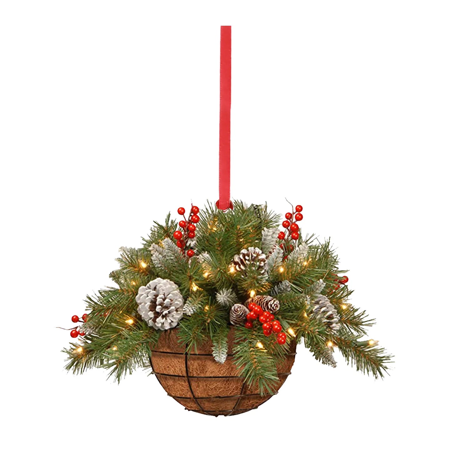 Christmas Artificial Hanging Basket