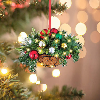 Christmas Artificial Hanging Basket